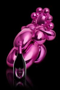 l’artiste américain Jeff Koons a été choisi pour accompagner le Dom Pérignon rosé millésime 2013.