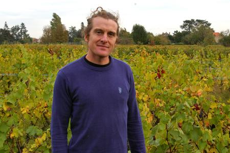 Richard Rottiers, vigneron installé à Romanèche-Thorins (Saône-et-Loire), a été victime d'un vol de plants. © D. BESSON