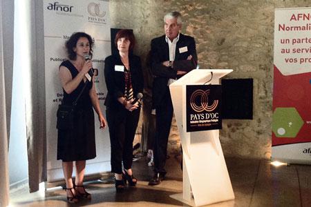 L’IGP pays d’Oc et l’Afnor ont présenté le 2 juin à Montpellier le premier guide Iso 26 000 pour la filière vin. ©M.TREVOUX