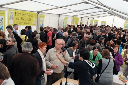 La première fête des vins de Moselle « Côté France » a attiré 4 000 visiteurs. © C. REIBEL