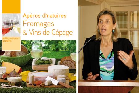 Livre Fromages et vins de cépage présenté par Valérie Pajotin, directrice de l'Anivin © J.-C. GRELIER