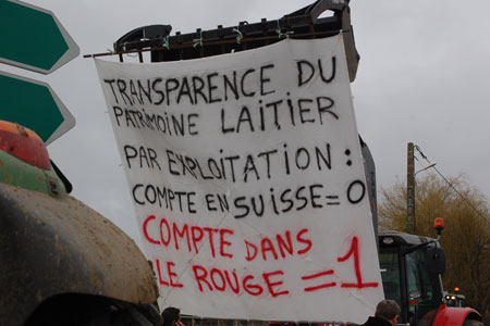 Photo de la manifestation commune dans l'Orne à l'appel de la CR, la CP et l'Apli.