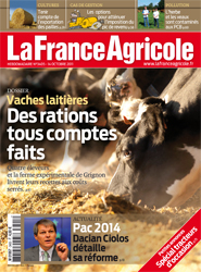 Couverture de La France Agricole n° 3405 du 14 octobre 2011.
