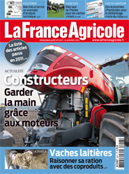 Couverture de La France Agricole n° 3417 du 6 janvier 2012.