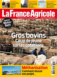 Couverture de La France Agricole n° 3418 du 13 janvier 2012.