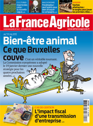Couverture de La France Agricole n° 3421 du 3 février 2012.
