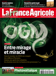 Couverture de La France Agricole n° 3425 du 2 mars 2012.