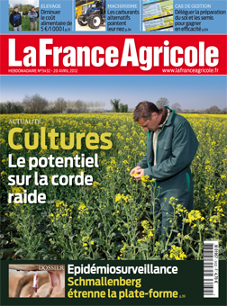 Couverture de La France Agricole du 20 avril 2012 (n° 3432).