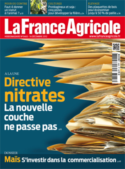 Couverture de La France Agricole du 12 décembre 2012 (n° 3465).