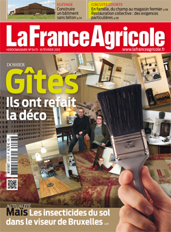 Couverture de La France Agricole du 8 février 2013 (n° 3473).