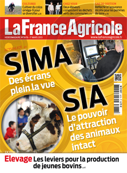 Couverture de La France Agricole du 1er mars 2013 (n° 3476).
