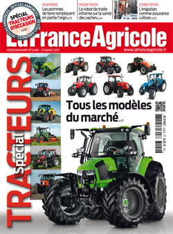 Couverture de La France Agricole du 29 mars 2013 (n° 3480).