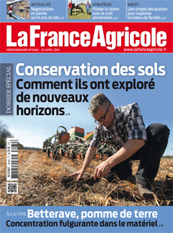 Couverture de La France Agricole du 26 avril 2013 (n° 3484).