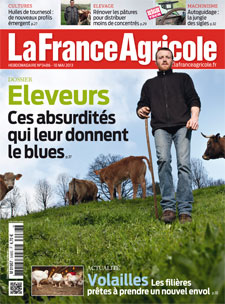 Couverture de La France Agricole du 10 mai 2013 (n° 3486).