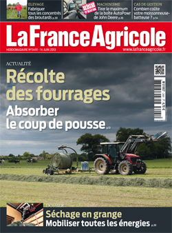 Couverture de La France Agricole du 14 juin 2013 (n° 3491).