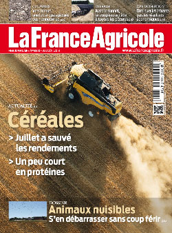 Couverture de La France Agricole du 23 août 2013 (n° 3500).