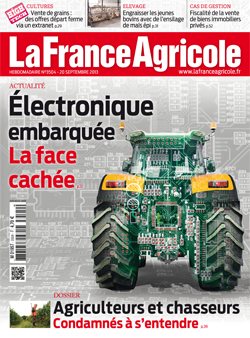 Couverture de La France Agricole du 20 septembre 2013 (n° 3504).