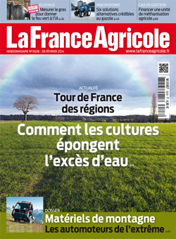 Couverture de La France Agricole du 28 février 2014 (n° 3528).