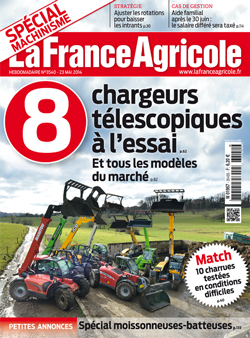 Couverture de La France Agricole du 23 mai 2014 (n° 3540).