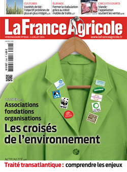 Couverture de La France Agricole du 4 juillet 2014 (n° 3546).