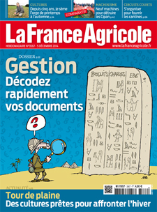 Couverture de La France Agricole du 5 décembre 2014 (n° 3567).