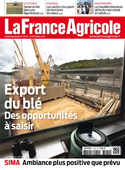 Couverture de La France Agricole du 27 février 2015 (n° 3579).