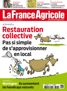 Couverture de La France Agricole du 26 juin 2015 (n° 3597).