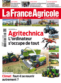 Couverture de La France Agricole du 30 octobre 2015 (n° 3614).
