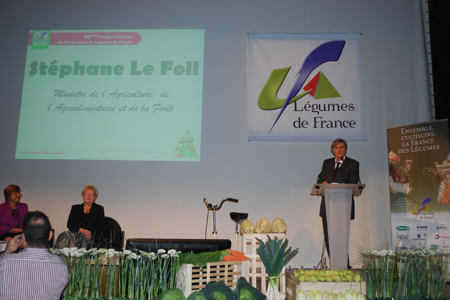 Stéphane Le Foll au congrès Légumes de France