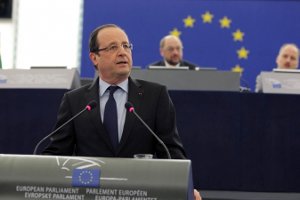 Intervention de François Hollande devant les députés européens à Strasbourg le 5 février 2013 (© Présidence de la République)