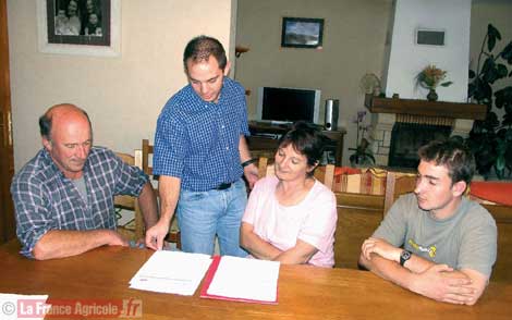 Sylvain Jaymes et Jean-Louis, Hélène et Jean-Luc Notary