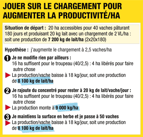 Jouer sur le chargement pour augmenter la productivité à l'hectare